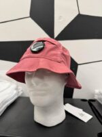 CP COMPANY Chrome R Lens Bucket Hat - Red Bud 577 - Image 5