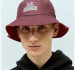 C.P. Company Mens Goretex infinium Reversible Bucket Hat in Red Bud   - Reversible - Image 2