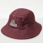 C.P. Company Mens Goretex infinium Reversible Bucket Hat in Red Bud   - Reversible