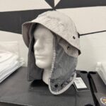 C.P. Company 001A Mens Nylon -B jungle Bucket Hat in Drizzle grey