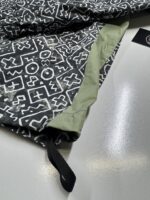 CP Company 278A Inca Print Short Goggle Jacket in Dk Green - Image 3