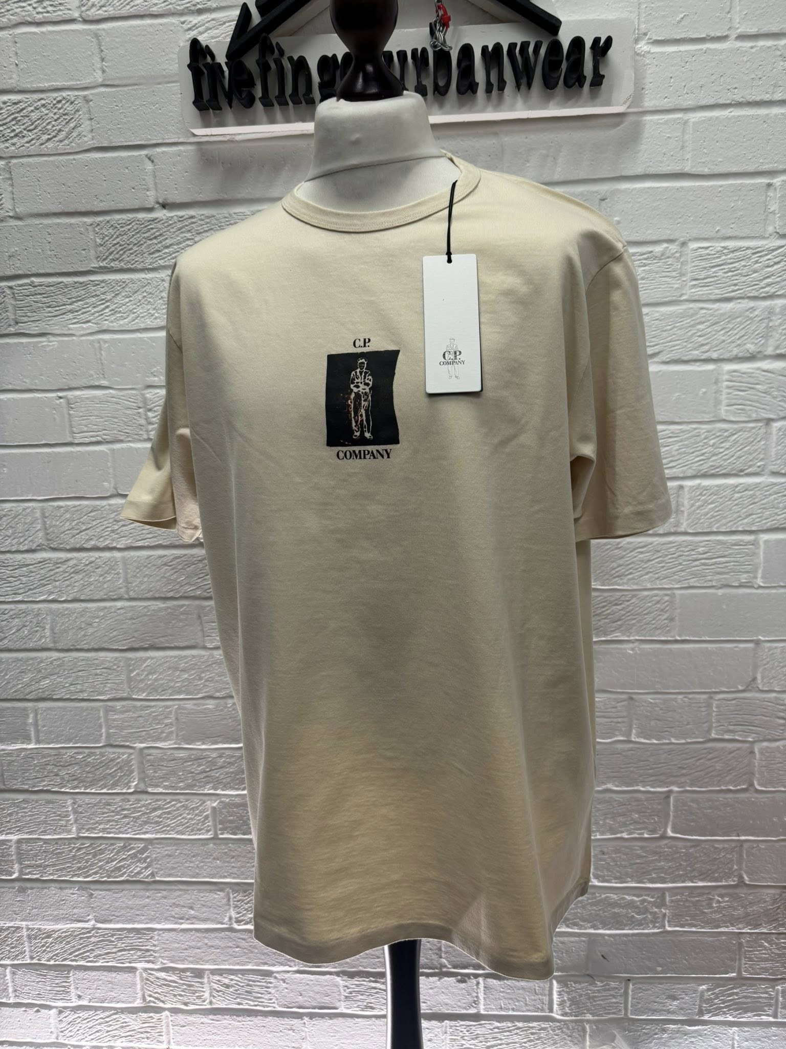 709665110_920284271099884_2240654709449208077_n CP COMPANY 30/2 MERCERIZED JERSEY 163A TWISTED T-SHIRT - XS / P2P 20” - Image 1