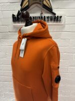 CP Company 099A Cotton Diagonal Fleece Hoodie in Orange   -      XS / p2p 20.5” - Image 6