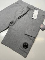 CP Company Light Fleece Cargo Lens Shorts. Lt grey / M93 - Image 2