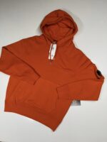 CP Company 099A Cotton Diagonal Fleece Hoodie in Orange   -      XS / p2p 20.5”