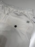 CP Company 293A Bermuda Cargo shorts in Twill Stretch  - White - Image 6