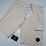 CP Company Light Fleece Bermuda Shorts in pistachio    -    Large  / w34”