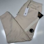 CP COMPANY 084A DIAGONAL RAISED FLEECE JOGGING PANTS IN PISTACHIO/ 402