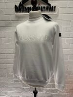 Paul & Shark fleece crew sweatshirt in White  -   Small / p2p 21” - Image 3
