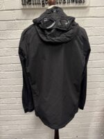 CP COMPANY 018A FLATT NYLON GOGGLE OVERSHIRT IN BLACK - Image 3