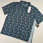 C.P. Company 283A sponged print cotton tacting polo shirt  -  Ink Blue / 843