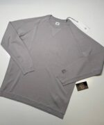 CP Company 117A Light Terry Knitted crew neck  pullover in grey  -Colour code - 913 / Drizzle grey