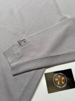 CP Company 117A Light Terry Knitted crew neck  pullover in grey  -Colour code - 913 / Drizzle grey - Image 5