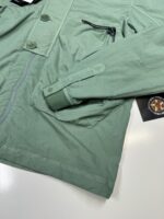 CP COMPANY 018A FLATT NYLON GOGGLE OVERSHIRT IN GREEN - XS  / P2P 20”. - Image 3