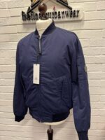 AW26/27   C.P. COMPANY 081A T-FLATT NYLON PADDED BOMBER JACKET IN NAVY  - Large / P2P  23.5” - Image 3