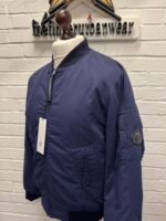 AW26/27   C.P. COMPANY 081A T-FLATT NYLON PADDED BOMBER JACKET IN NAVY  - Large / P2P  23.5” - Image 8