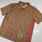 C.P. Company 283A sponged print cotton tacting polo shirt  - Pastry Shell Orange