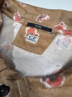C.P. Company 283A sponged print cotton tacting polo shirt  - Pastry Shell Orange - Image 3