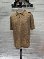 C.P. Company 283A sponged print cotton tacting polo shirt  - Pastry Shell Orange - Image 4
