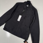 C.P. Company 108A Flatt Nylon Overshirt in Black - Small / P2P 21”