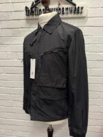C.P. Company 108A Flatt Nylon Overshirt in Black - Small / P2P 21” - Image 7