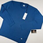 CP company 168A crew knit in sea island cotton.  Colour - Lyon’s Blu