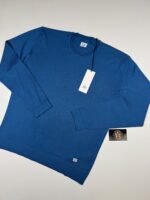 CP company 168A crew knit in sea island cotton.  Colour - Lyon’s Blu