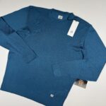 CP company 167A cotton crew knit in Ink blue
