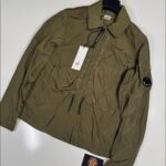 C.P. COMPANY 013A Chrome-R Zipped Overshirt in Green   -    XS / 19” P2P