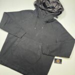 CP Company 159A Diagonal Fleece Hooded Sweatshirt in Black  • XXL / P2P 25”