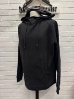 CP Company 159A Diagonal Fleece Hooded Sweatshirt in Black  • XXL / P2P 25” - Image 3
