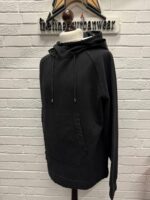 CP Company 159A Diagonal Fleece Hooded Sweatshirt in Black  • XXL / P2P 25” - Image 8