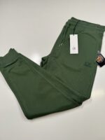 CP COMPANY 100B JOGGING PANT IN COTTON DIAGONAL FLEECE -DUCK GREEN / 649