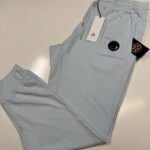 CP COMPANY 161A JOGGING PANT IN LIGHT  FLEECE - SKY BLUE -  XL / W 36”