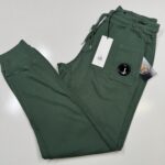 CP COMPANY 161A JOGGING PANT IN LIGHT  FLEECE - DUCK GREEN / 649