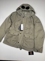 CP COMPANY 045A HEAVY CHROME GOGGLE LINED JACKET- Large / P2P 23.5” 