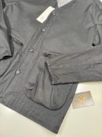 Cp Company 273A overshirt in light microweave  laminated nylon - Black    Large / P2P 23” - Image 6