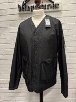 Cp Company 273A overshirt in light microweave  laminated nylon - Black    Large / P2P 23” - Image 5