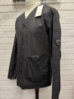 Cp Company 273A overshirt in light microweave  laminated nylon - Black    Large / P2P 23” - Image 4
