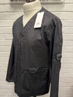Cp Company 273A overshirt in light microweave  laminated nylon - Black    Large / P2P 23” - Image 3