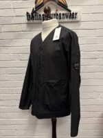 Cp Company 273A overshirt in light microweave  laminated nylon - Black    Large / P2P 23” - Image 2