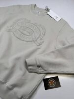 AW26/27 - 
CP COMPANY 174A COTTON FLEECE CREW SWEATSHIRT IN  IVORY 

Large  / P2P 23.5” - Image 4