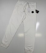 CP COMPANY 161A JOGGING PANT IN LIGHT  FLEECE - WHITE/103 - Large / W34” - Image 3