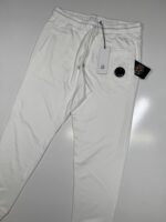 CP COMPANY 161A JOGGING PANT IN LIGHT  FLEECE - WHITE/103 - Large / W34” - Image 4