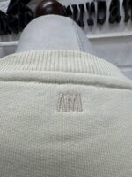 AMI PARIS Patch Heart Sweatshirt in Off White / Red - Image 12