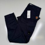 CP Company 056A Satin Stretch Cargo Pants in Navy / 888