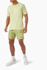 C.P. COMPANY Inca Print Swim Shorts in Flatt Nylon- Green - Image 2