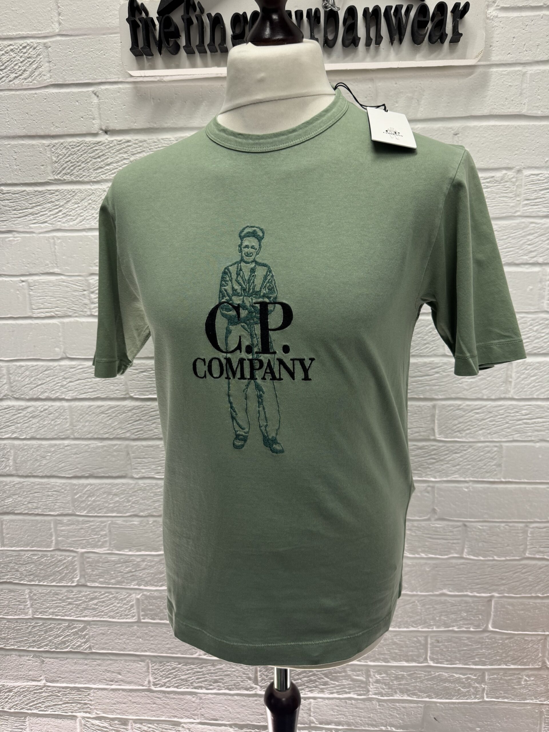 img_6494-2 CP Company Jersey 1020 T-Shirt Small / 19” P2P - Image 1