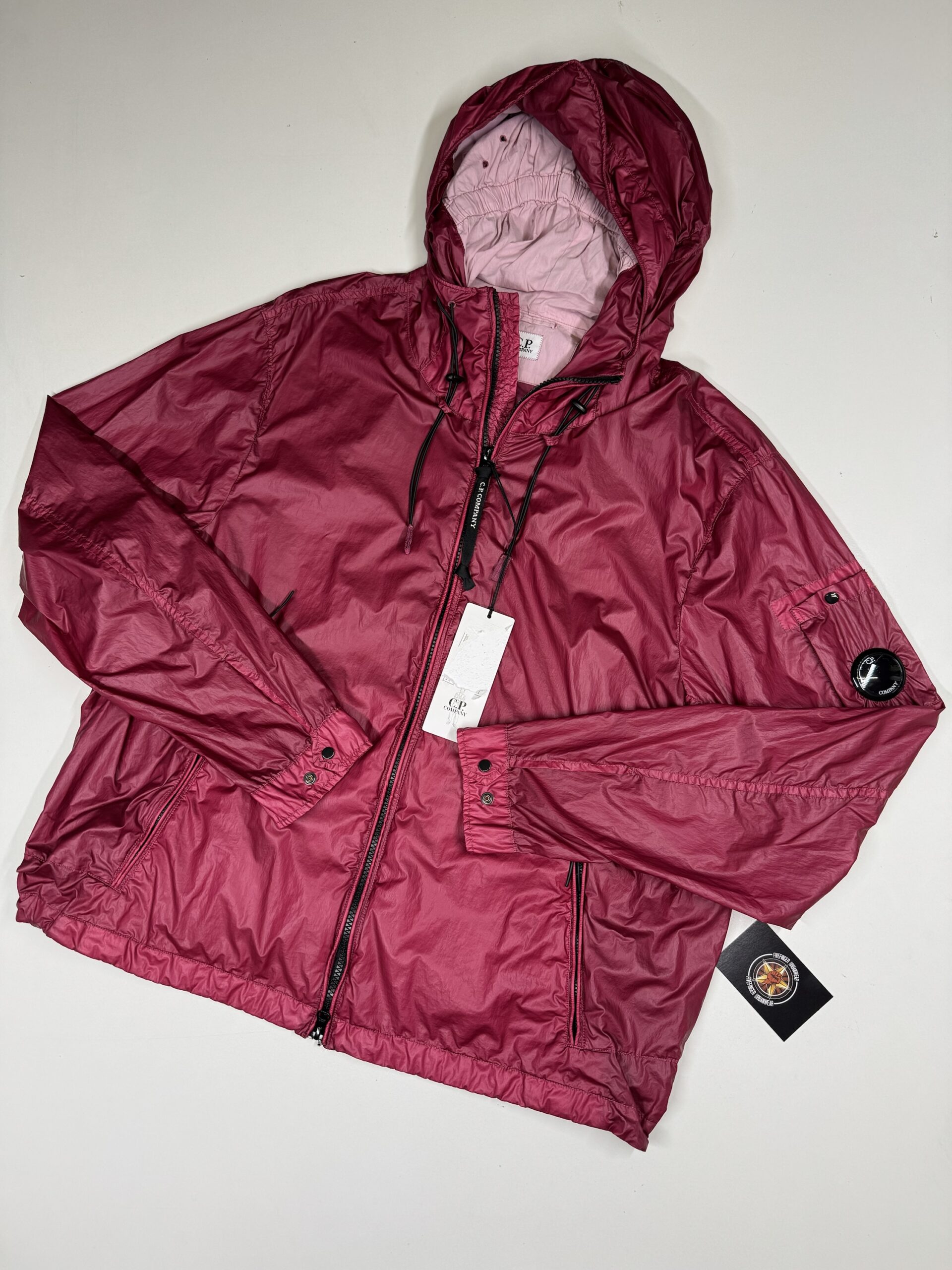 img_6497 CP Company 175A CS ll Hooded Jacket in Red Bud - Image 1