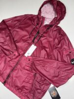 CP Company 175A CS ll Hooded Jacket in Red Bud - Image 2